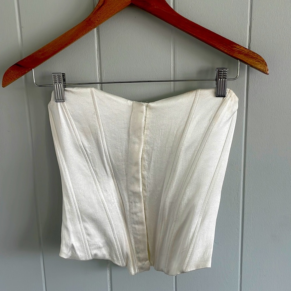 Cream corset top